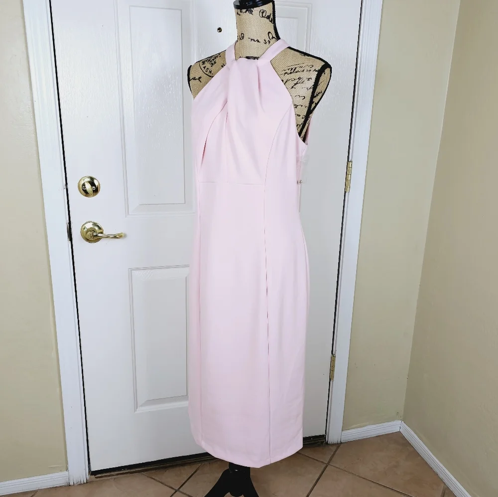 Julia Jordan Women's Sleeveless Knot Neck Sheath Dress - Picture 6 of 14